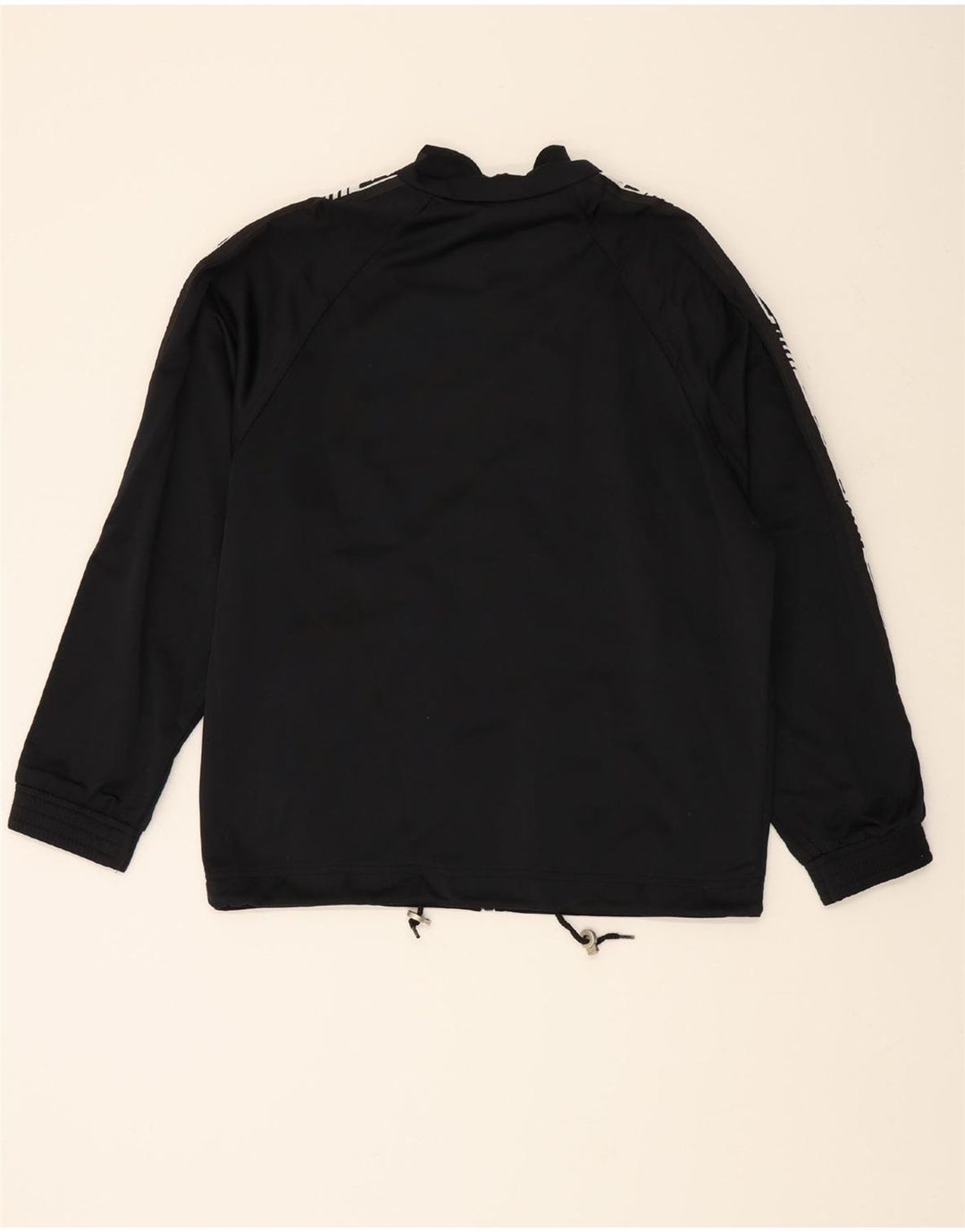 LOTTO Mens Graphic Tracksuit Top Jacket Medium Black Polyester Vintage Lotto and Second-Hand Lotto from Messina Hembry 