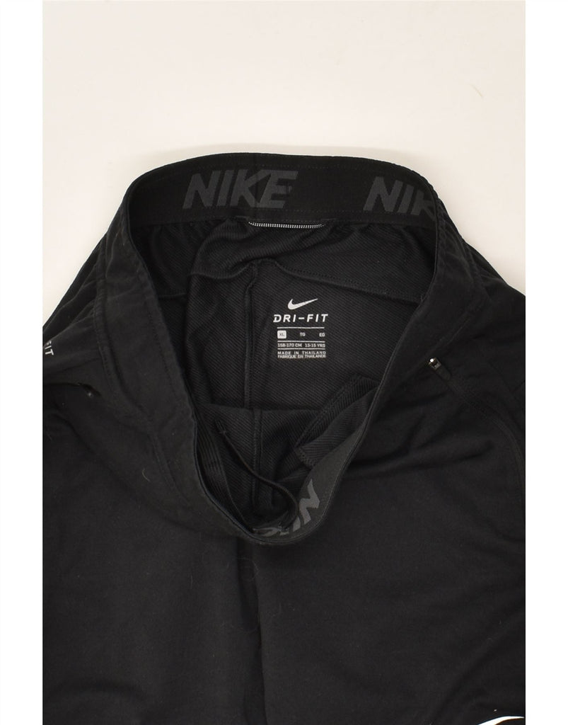 NIKE Girls Dri Fit Tracksuit Trousers Joggers 13-14 Years XL Black | Vintage Nike | Thrift | Second-Hand Nike | Used Clothing | Messina Hembry 