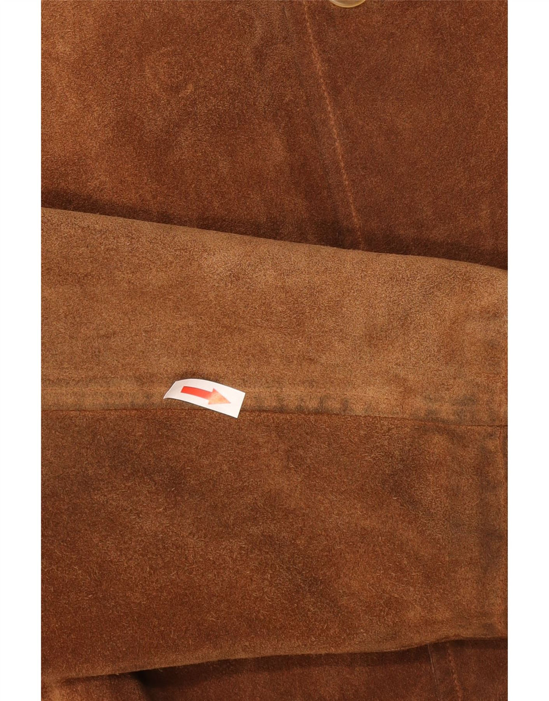 Vintage Mens Suede Jacket IT 54 2XL Brown Leather