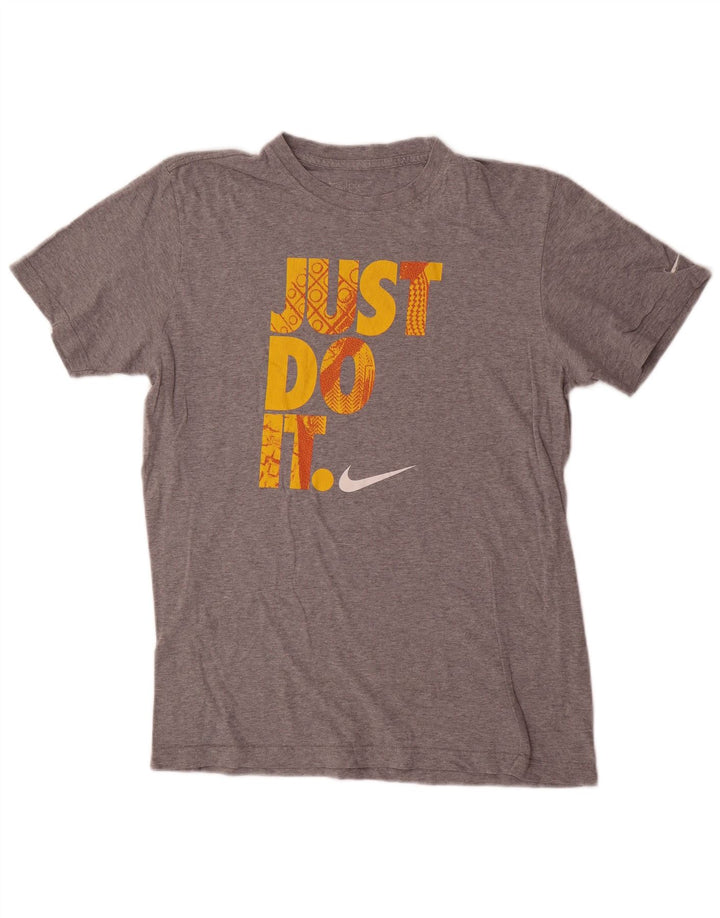 Nike Mens Standard Fit Graphic T-Shirt Top Medium Grey
