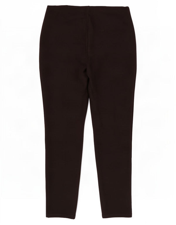 Zara Womens Slim Cropped Trousers Large W30 L24 Black