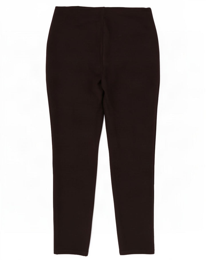 Zara Womens Slim Cropped Trousers Large W30 L24 Black