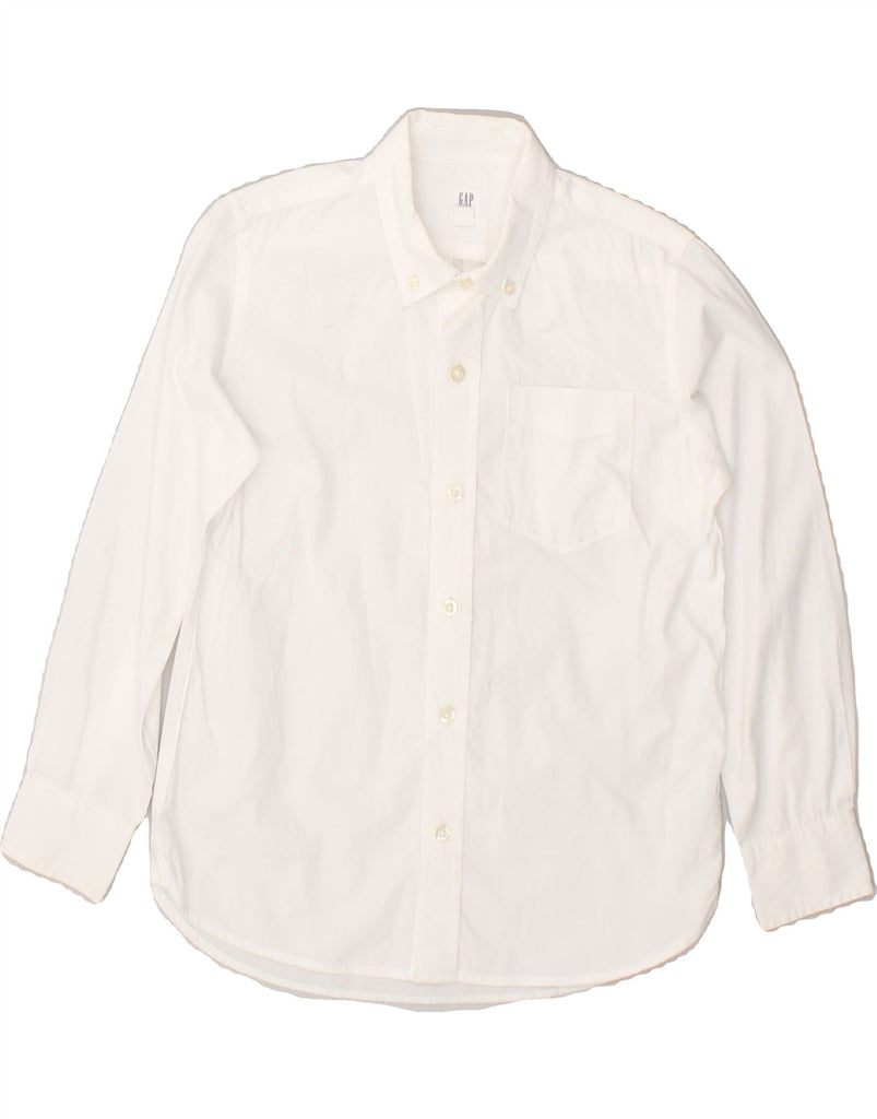 GAP Boys Shirt 7-8 Years Medium  White Cotton | Vintage Gap | Thrift | Second-Hand Gap | Used Clothing | Messina Hembry 