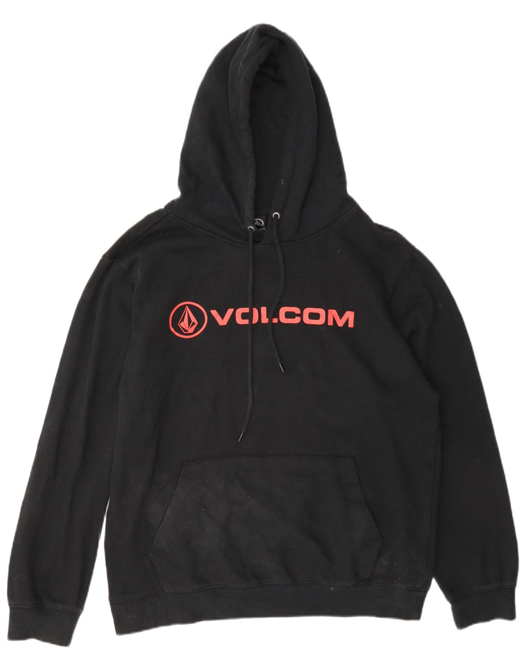 Volcom Mens Graphic Hoodie Jumper Medium Grey Cotton