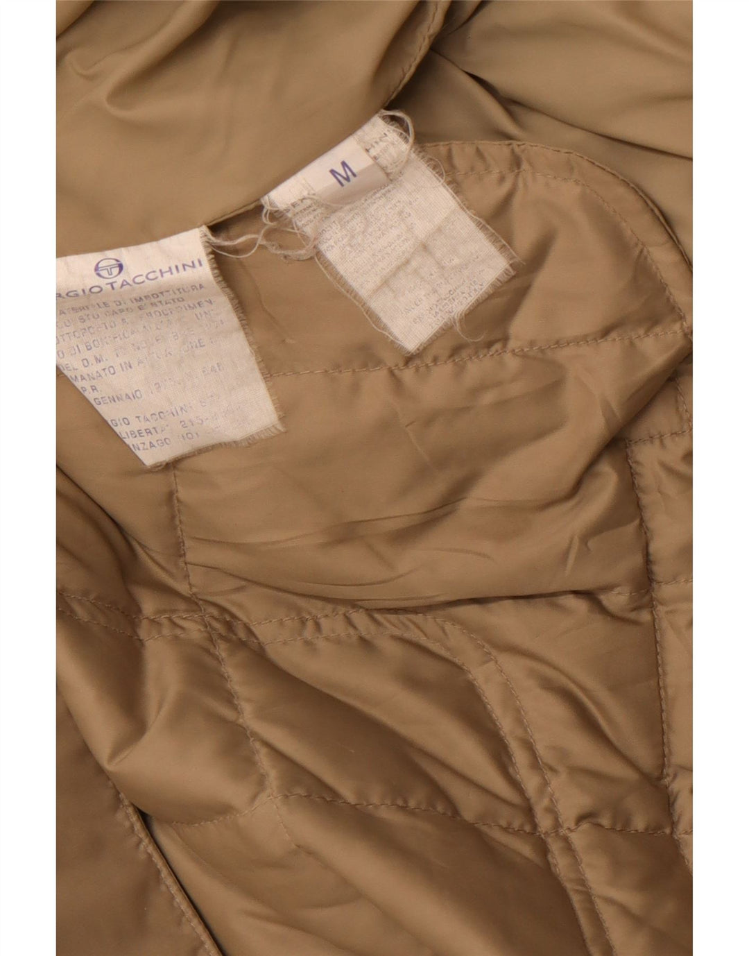 SERGIO TACCHINI Mens Padded Jacket UK 38 Medium Beige