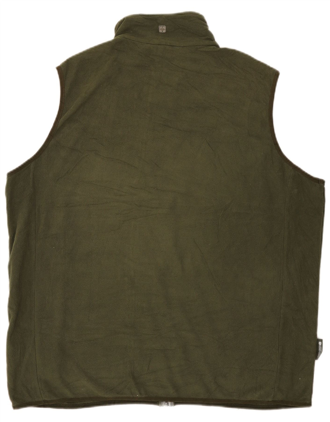 Mountain Warehouse Mens Fleece Gilet UK 42 XL Khaki Polyester