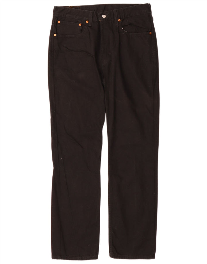 Levi's Mens 516 Slim Straight Jeans W34 L32 Black Cotton