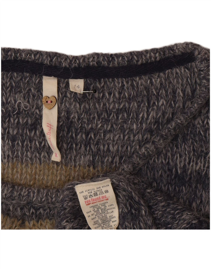 White Stuff Womens Boat Neck Jumper Sweater UK 14 Large Multicoloured