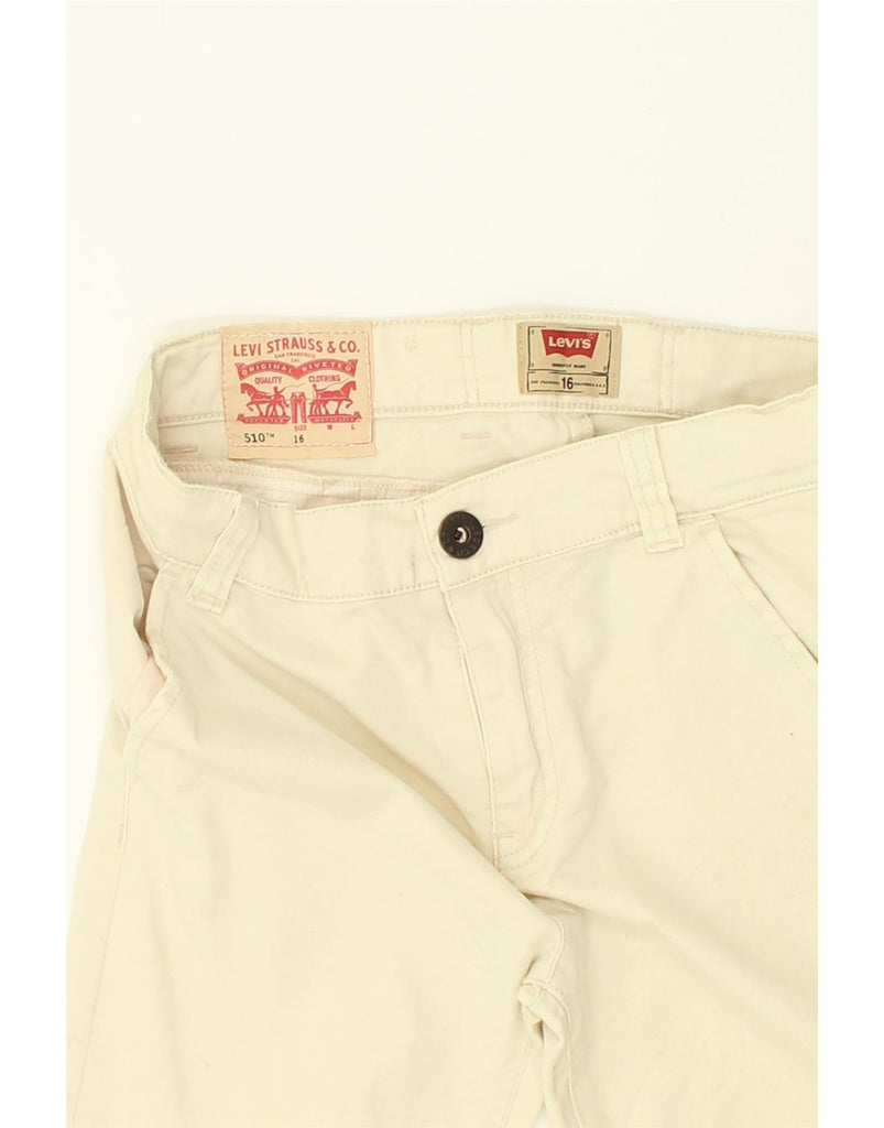 LEVI'S Boys 510 Skinny Chino Trousers 15-16 Years W28 L31 Beige Cotton | Vintage Levi's | Thrift | Second-Hand Levi's | Used Clothing | Messina Hembry 