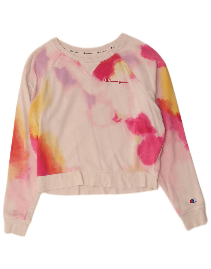 Champion Womens Loose Fit Sweatshirt Jumper UK 14 Medium Multicoloured