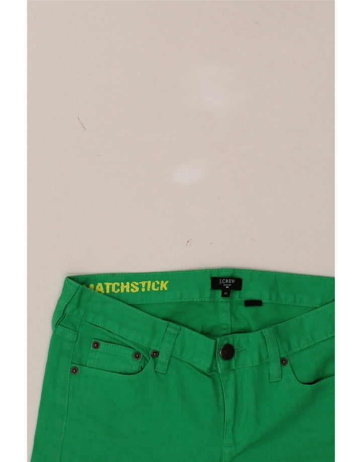 J. CREW Womens Matchstick Slim Jeans W27 L31  Green Cotton Vintage J. Crew and Second-Hand J. Crew from Messina Hembry 