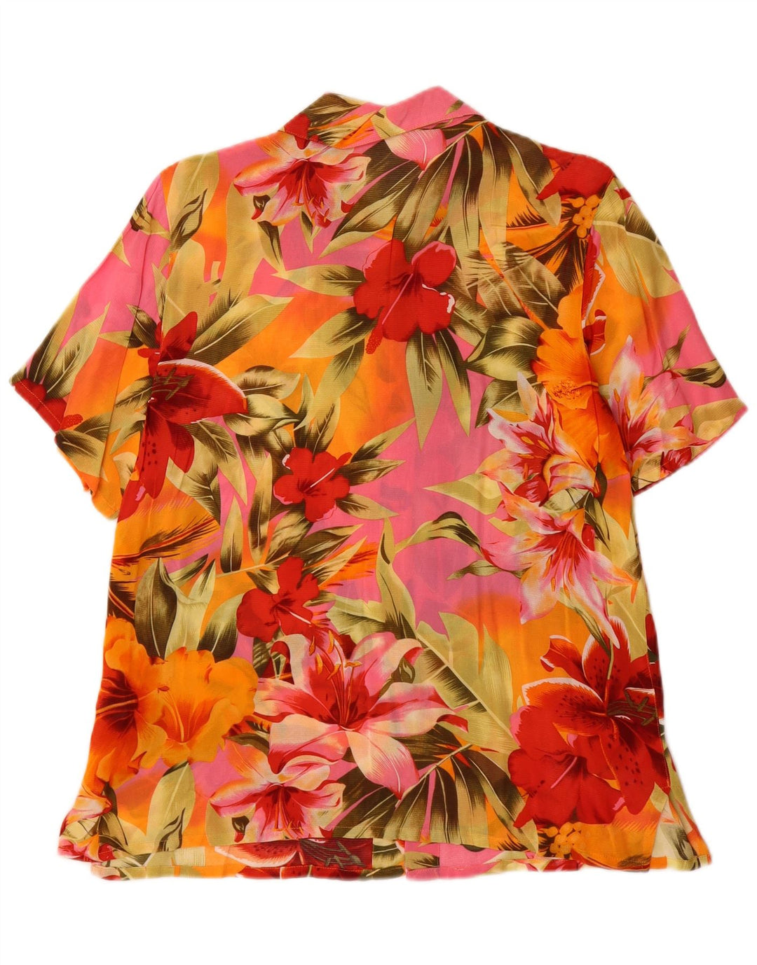 Kingfield Womens Short Sleeve Shirt Blouse EU 42 Large Multicoloured Floral
