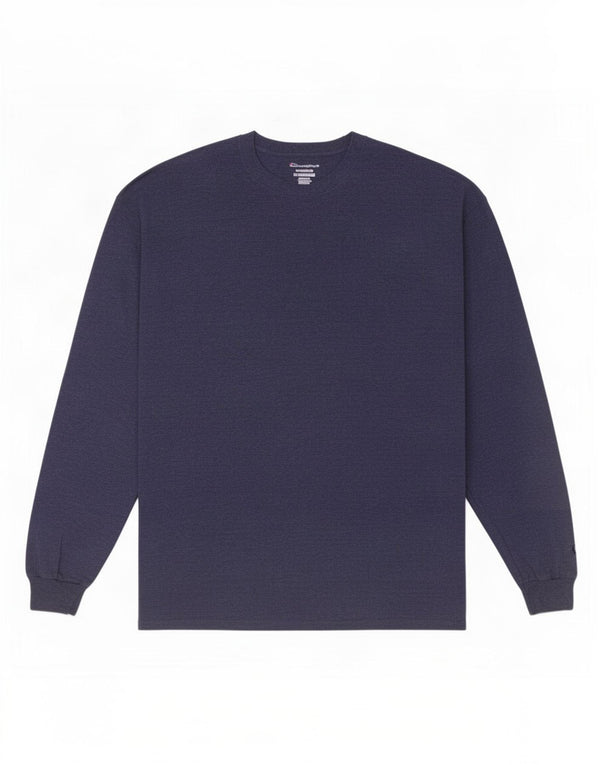 Champion Mens Top Long Sleeve 2XL Navy Blue