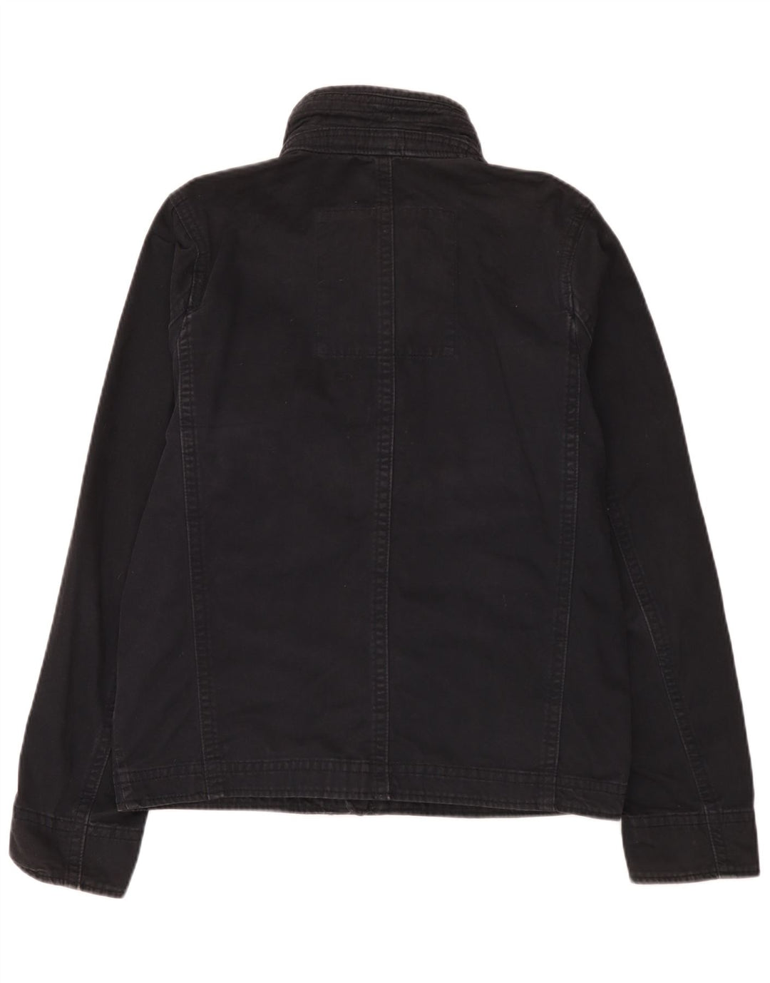 Hollister Mens Utility Jacket UK 42 XL Black Cotton
