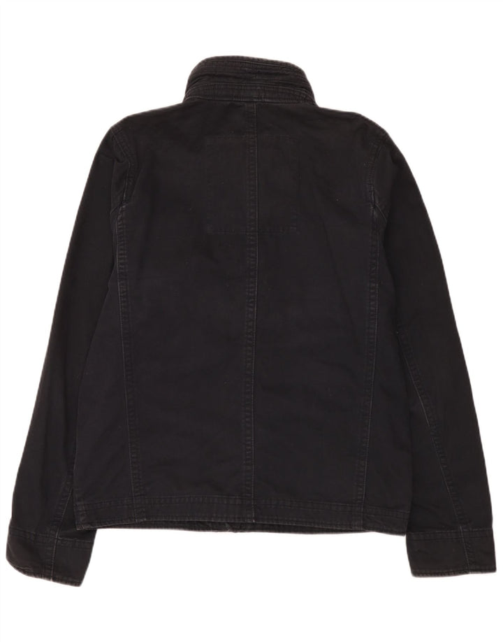 Hollister Mens Utility Jacket UK 42 XL Black Cotton