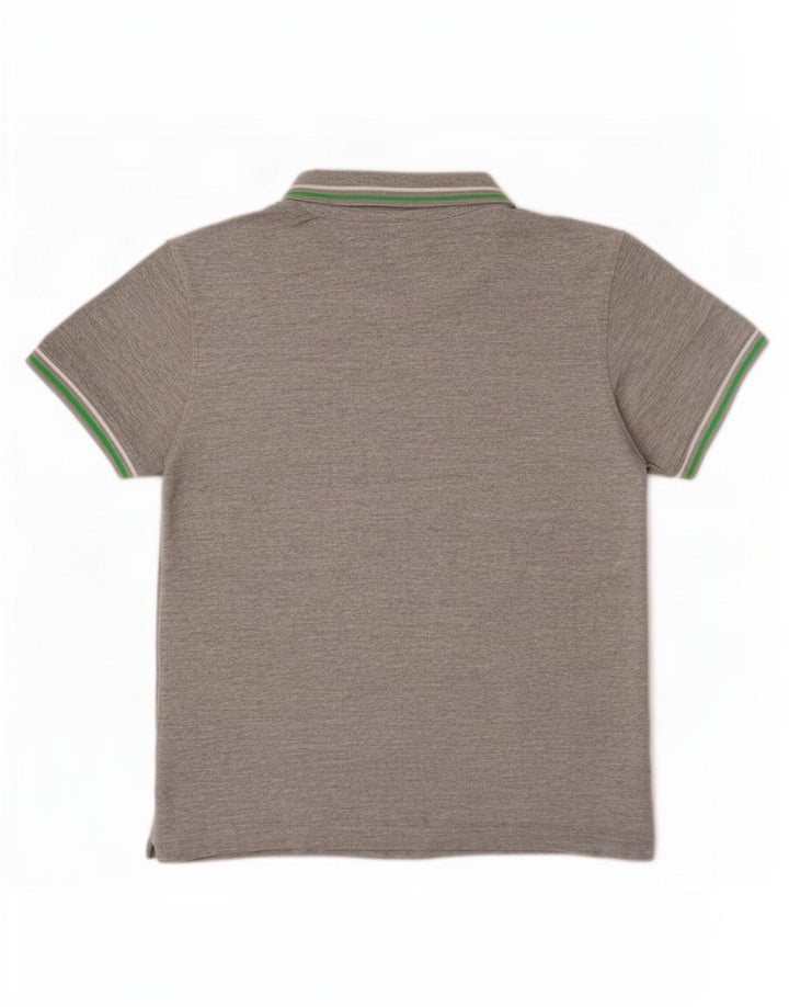 Lotto Mens Polo Shirt Medium Grey Flecked Cotton