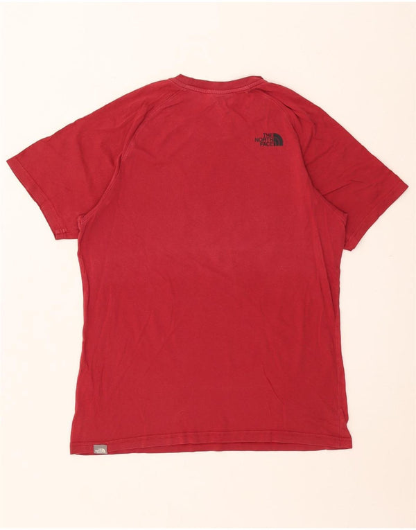 The North Face Mens Graphic T-Shirt Top Medium Red Cotton