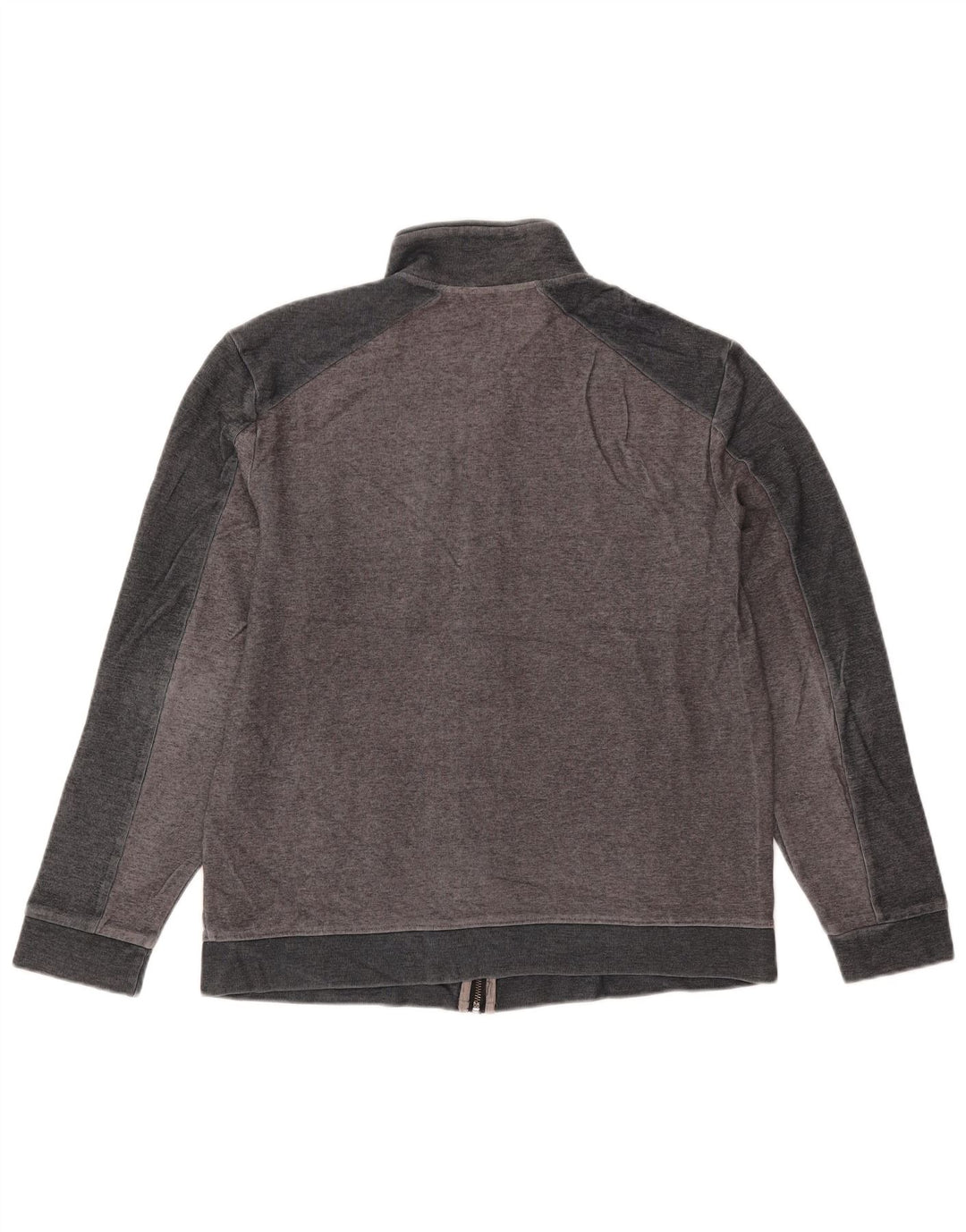 Calvin Klein Mens Tracksuit Top Jacket Large Grey Colourblock Cotton