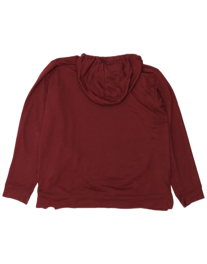Under Armour Mens Hoodie Jumper 2XL Burgundy Polyester