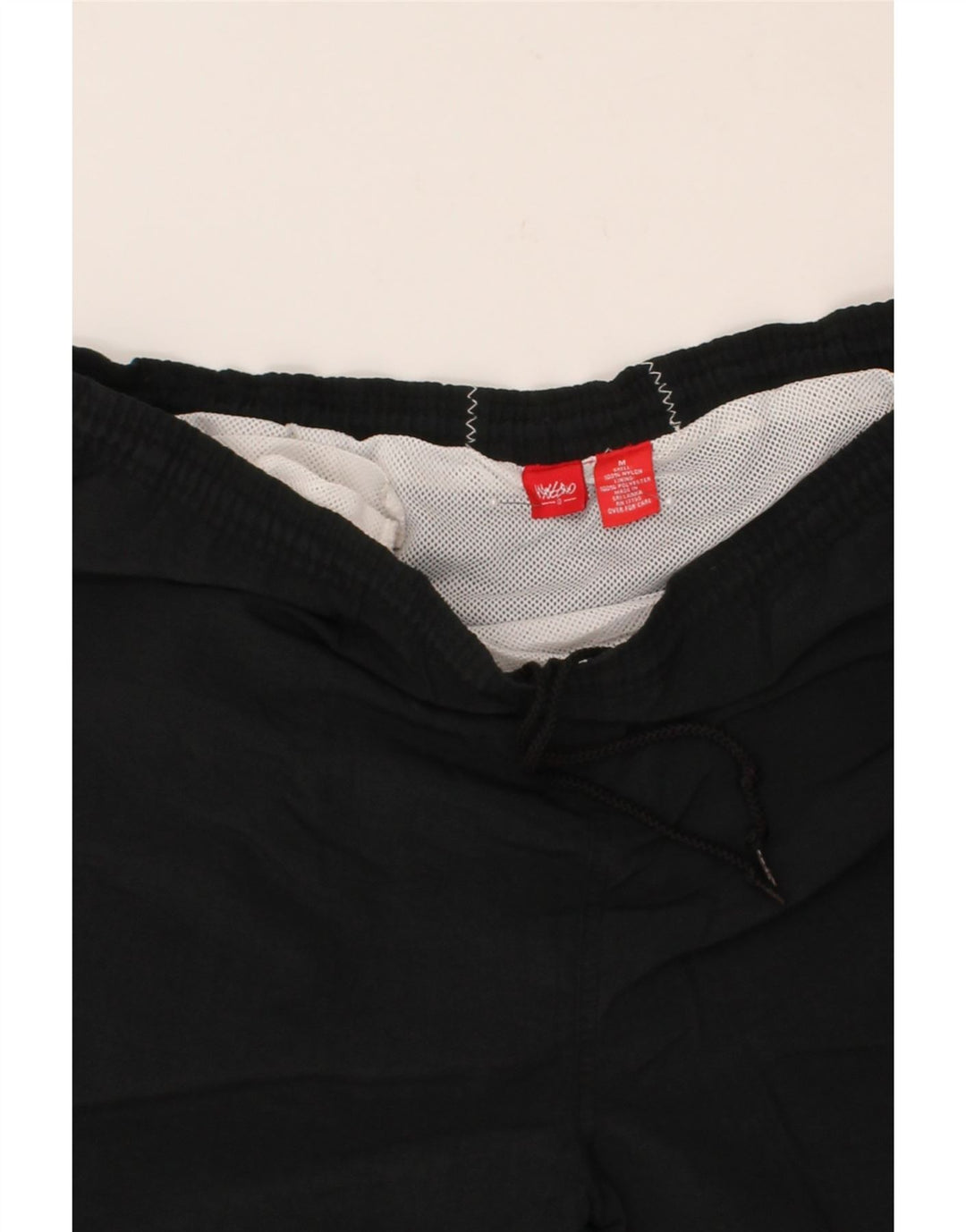 MOSSIMO Mens Graphic Sport Shorts Medium  Black Nylon Vintage Mossimo and Second-Hand Mossimo from Messina Hembry 