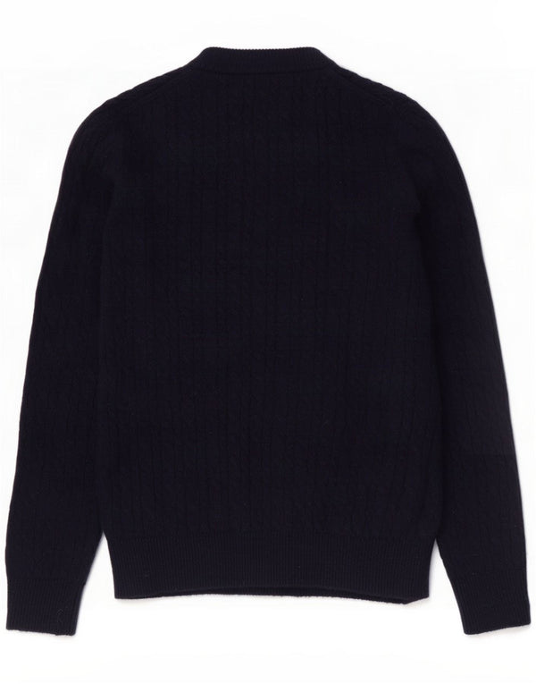 Jack Wills Womens Crew Neck Jumper Sweater UK 10 Small Navy Blue