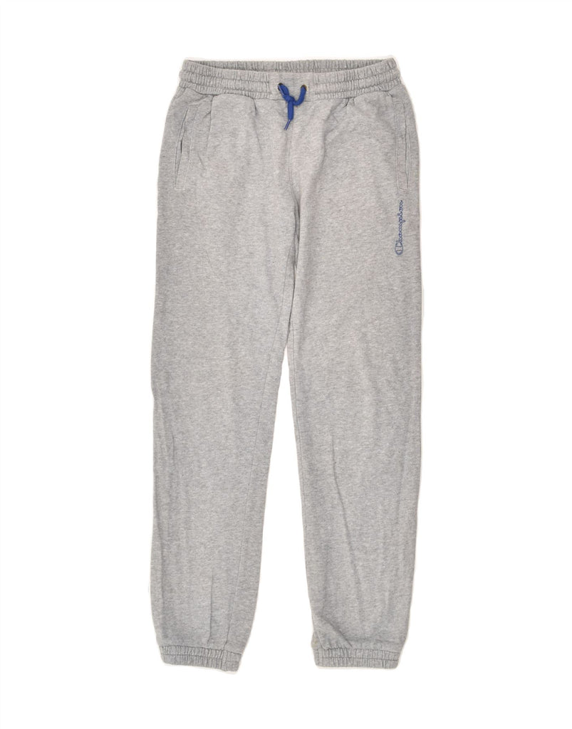CHAMPION Boys Tracksuit Trousers Joggers 11-12 Years Grey Cotton | Vintage Champion | Thrift | Second-Hand Champion | Used Clothing | Messina Hembry 