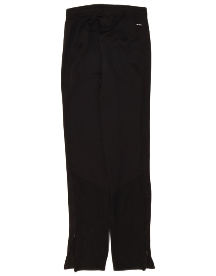 Adidas Boys Climalite Tracksuit Trousers 13-14 Years Black Polyester