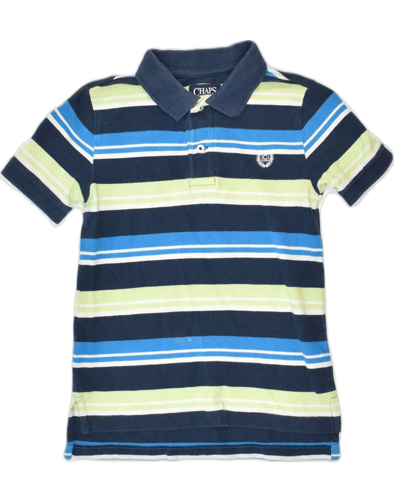 CHAPS Boys Polo Shirt 4-5 Years Multicoloured Striped Cotton | Vintage | Thrift | Second-Hand | Used Clothing | Messina Hembry 