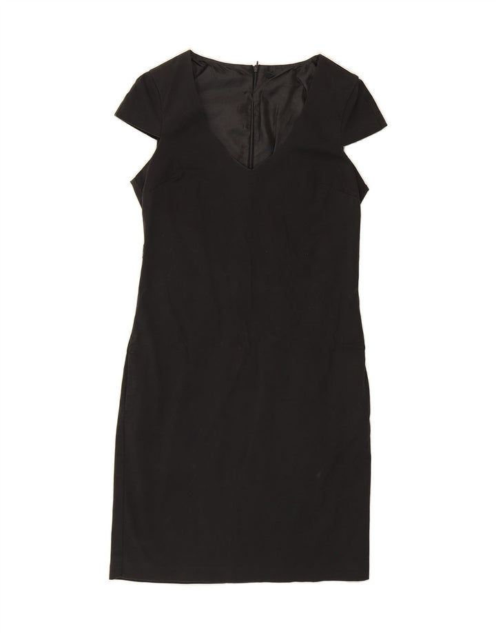 BENETTON Womens Shift Dress UK 10 Small Black Cotton Vintage Benetton and Second-Hand Benetton from Messina Hembry 