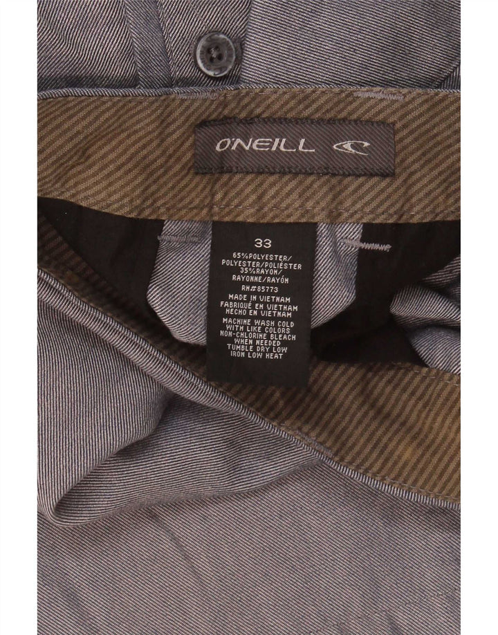 O'Neill Mens Chino Shorts W33 Medium Grey Polyester