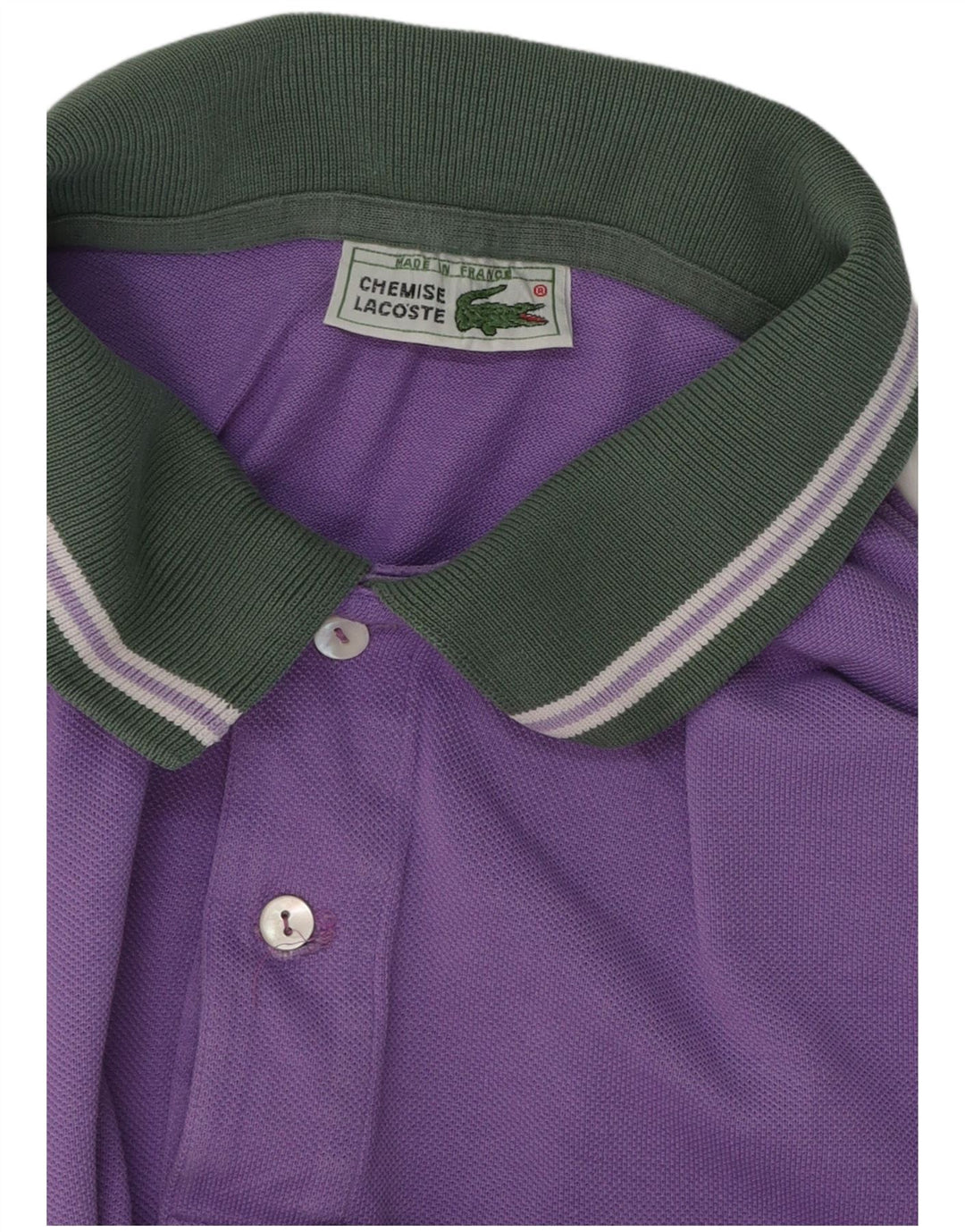 Lacoste Mens Polo Shirt Size 5 Large Purple Cotton