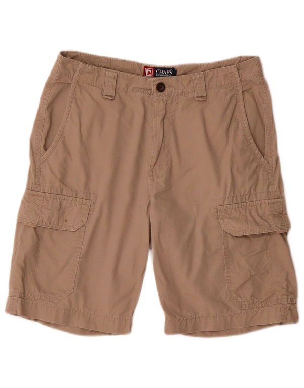 Chaps Mens Cargo Shorts W30 Medium Beige Cotton