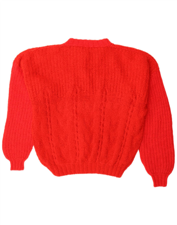 Vintage Mens Turtle Neck Jumper Sweater Large Red