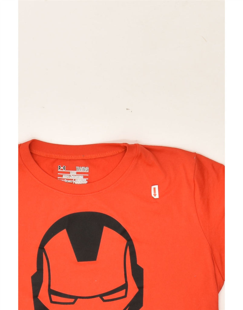 UNDER ARMOUR Boys Heat Gear Graphic T-Shirt Top 11-12 Years Large Red | Vintage Under Armour | Thrift | Second-Hand Under Armour | Used Clothing | Messina Hembry 