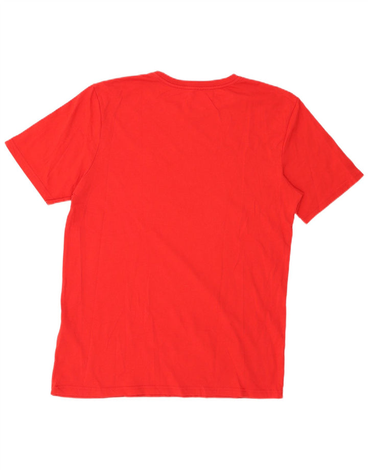NIKE Mens Athletic Cut T-Shirt Top 2XL Red Cotton