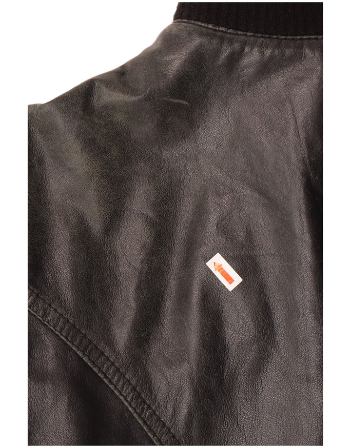 Talenti Womens Leather Jacket UK 14 Large Black