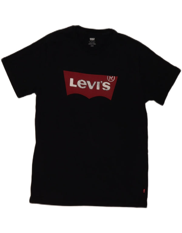 Levi's Mens Graphic T-Shirt Top Medium Black Cotton