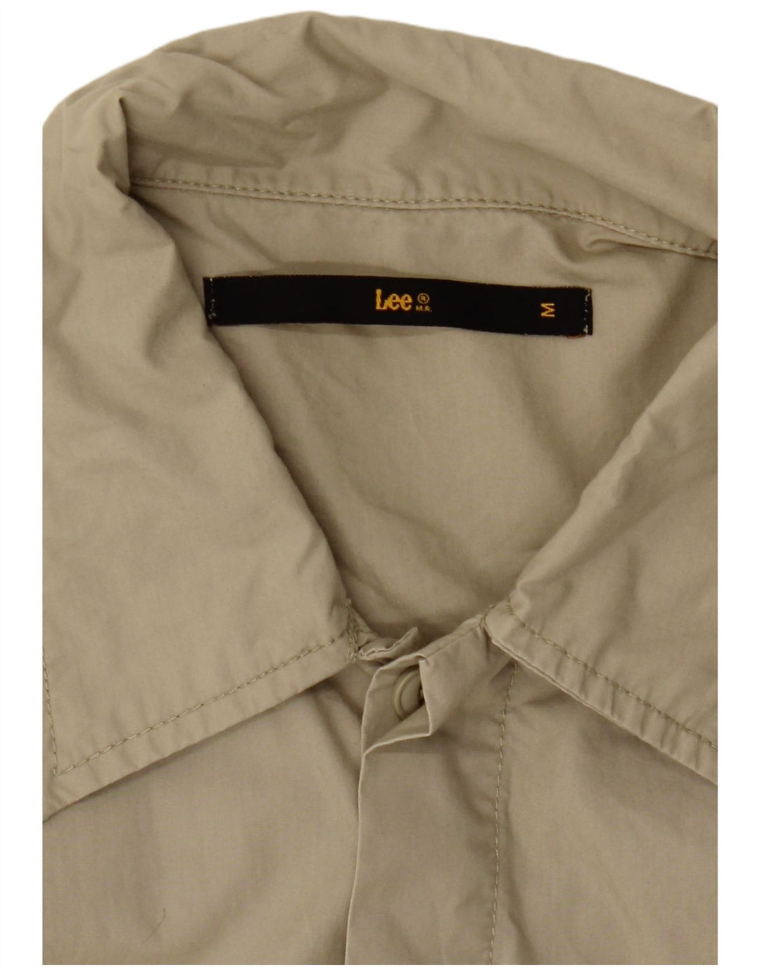 Lee Mens Short Sleeve Shirt Medium Khaki