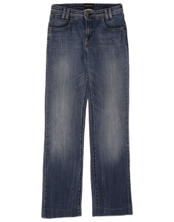 Emporio Armani Womens Straight Jeans  W27 L29 Blue