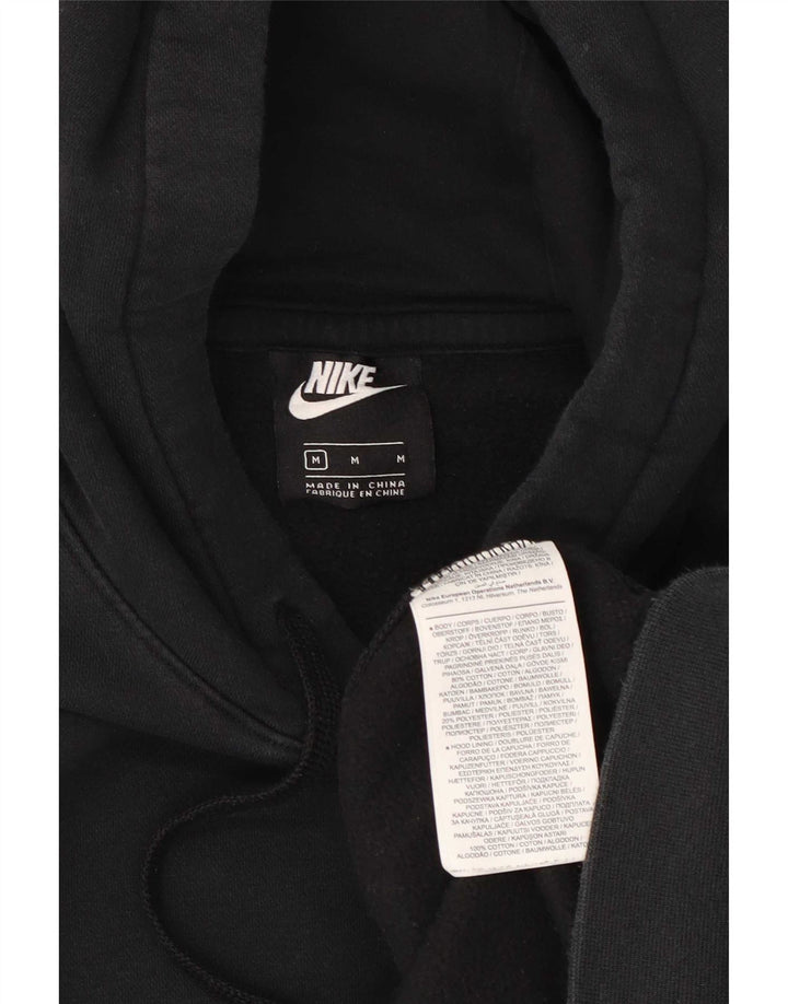 Nike Mens Hoodie Jumper Medium Black Cotton