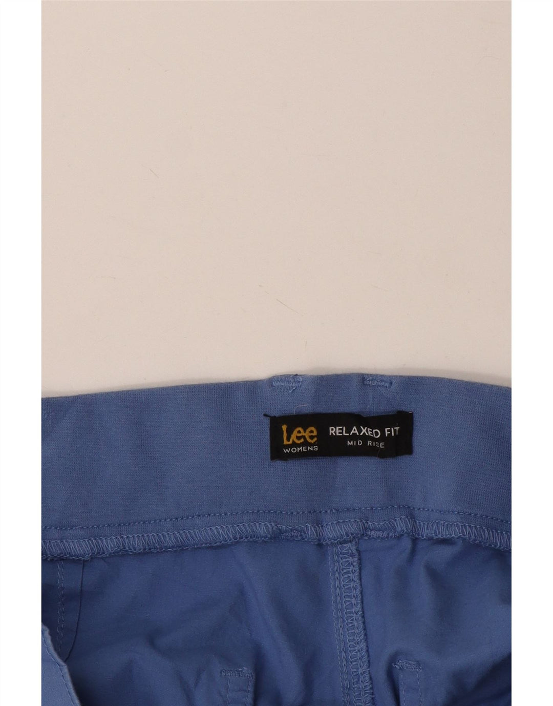 Lee Womens Mid Rise Relaxed Fit Cargo Capri Trousers W38 L16 Blue