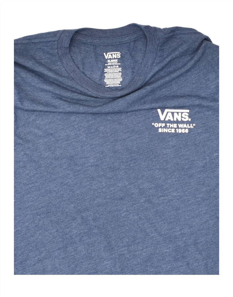 VANS Boys Graphic Top Long Sleeve 14-15 Years XL Blue Cotton | Vintage Vans | Thrift | Second-Hand Vans | Used Clothing | Messina Hembry 