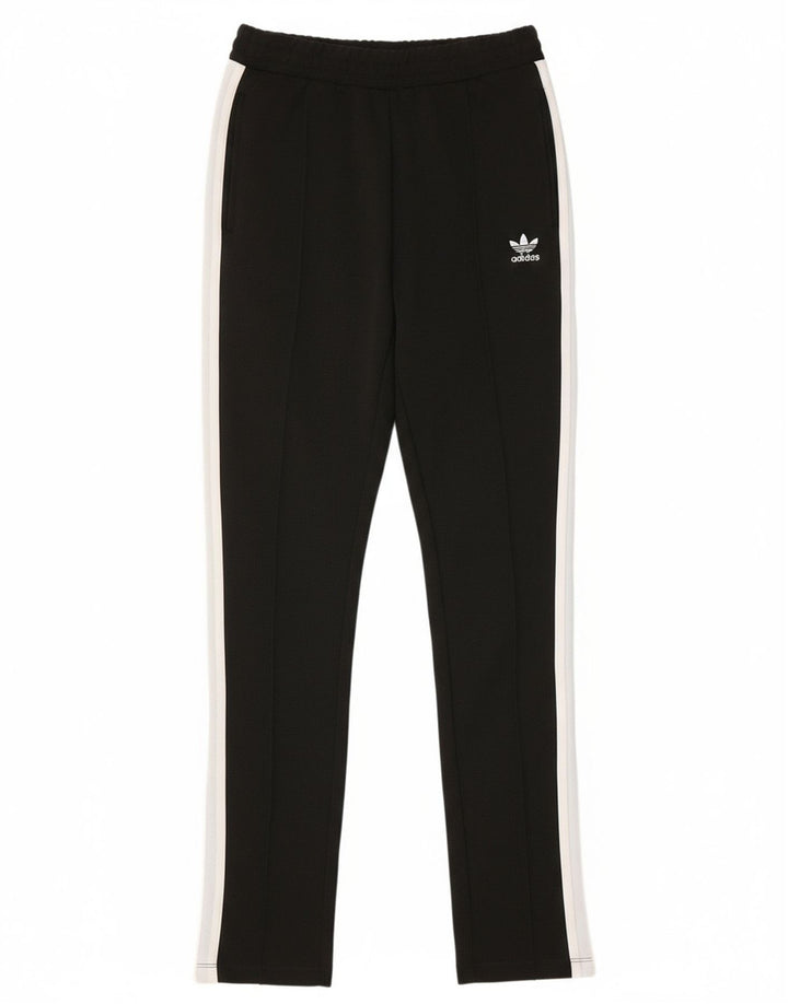 ADIDAS Womens Tracksuit Trousers UK 6 XS Black Polyester