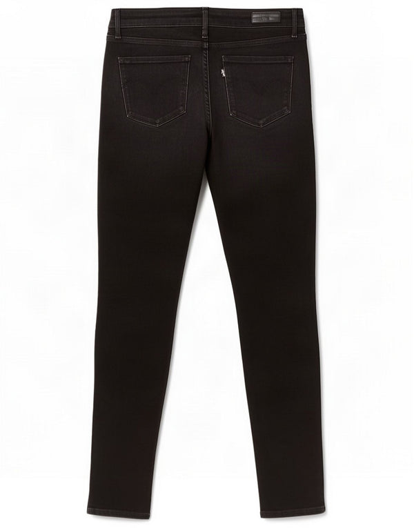 Levi's Womens Skinny Jeans W27 L34 Black Cotton