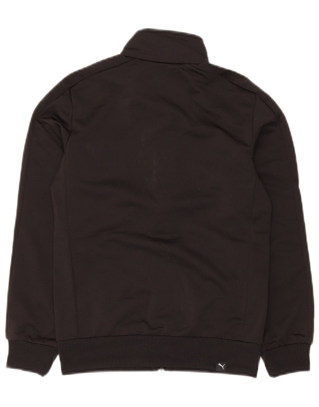 PUMA Boys Graphic Tracksuit Top Jacket 9-10 Years Medium Black Polyester