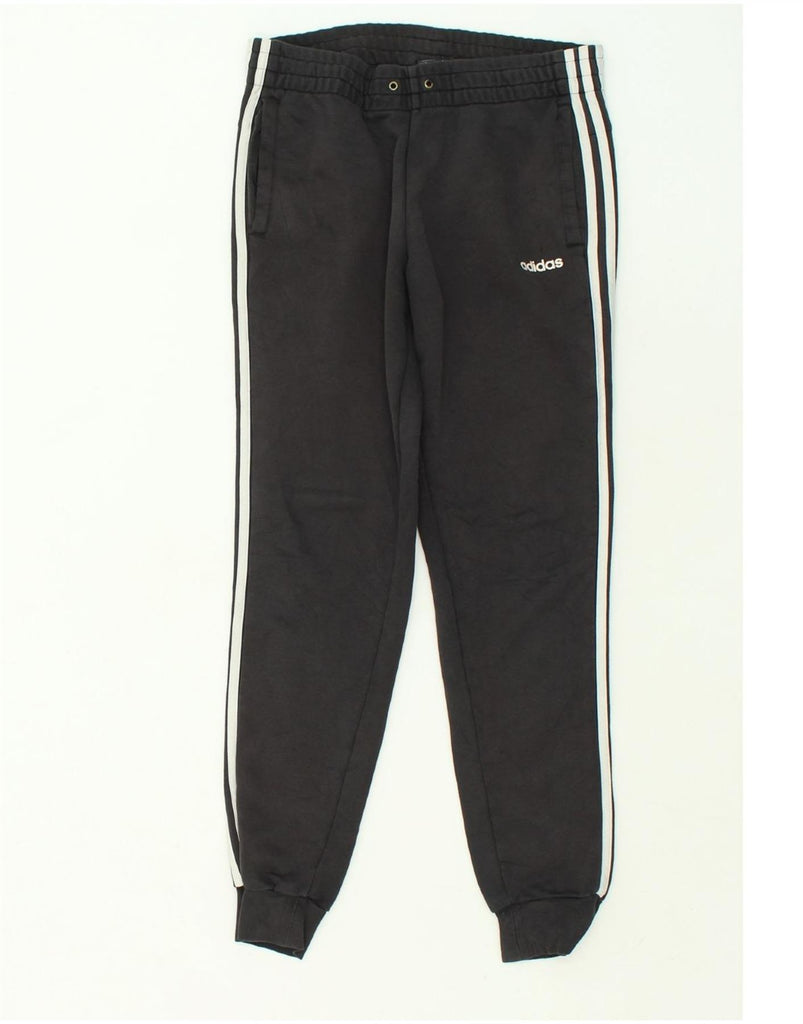 ADIDAS Womens Tracksuit Trousers Joggers UK 8/10 Small Black Cotton | Vintage Adidas | Thrift | Second-Hand Adidas | Used Clothing | Messina Hembry 