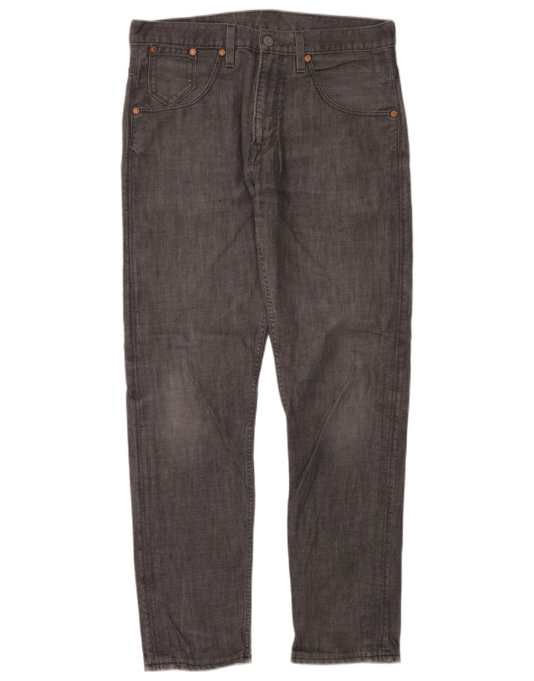 Levi's Mens 508 Tapered Jeans W34 L32 Grey Cotton