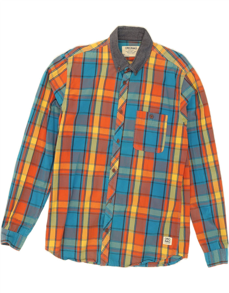 JACK & JONES Mens Originals Shirt Large Multicoloured Check Cotton Vintage Jack & Jones and Second-Hand Jack & Jones from Messina Hembry 