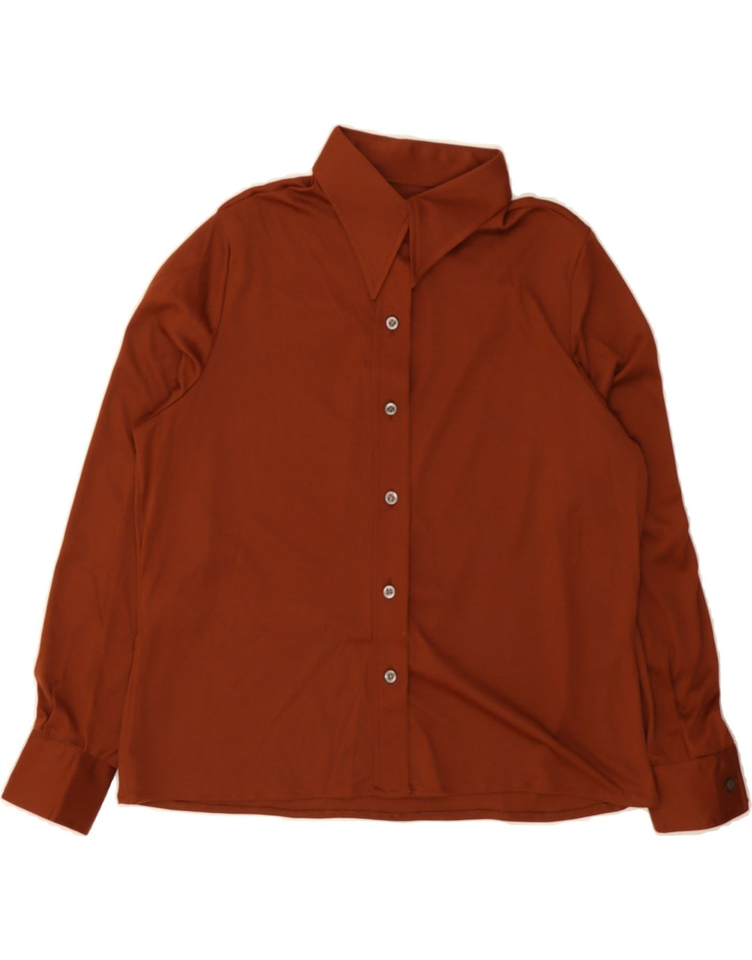 VINTAGE Womens Shirt Blouse IT 48 XL Brown Polyester Vintage Vintage and Second-Hand Vintage from Messina Hembry 