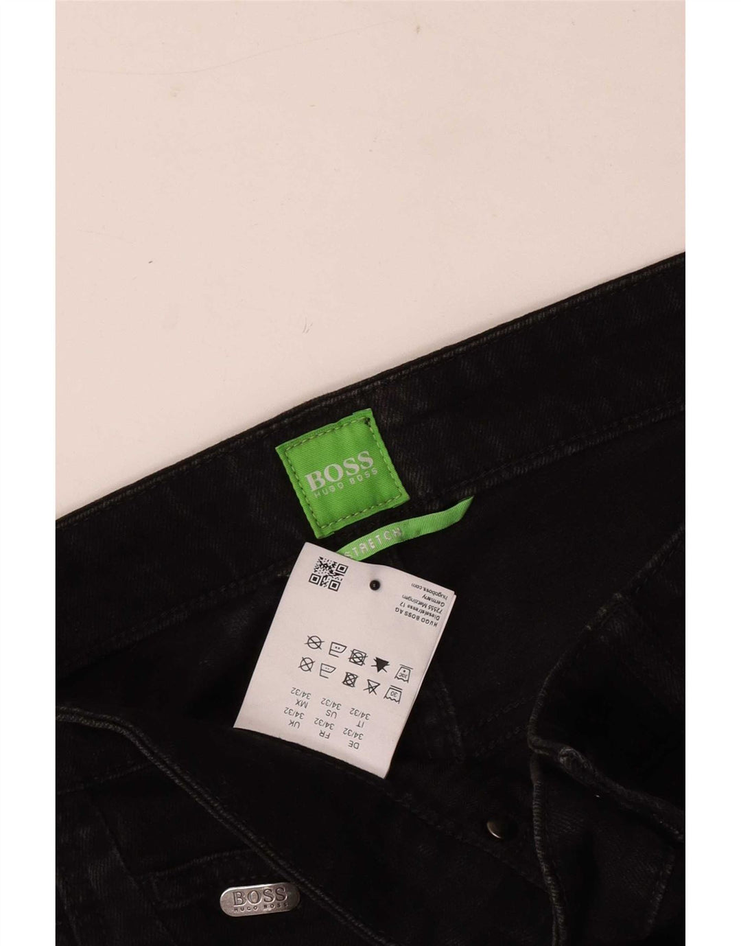 Hugo Boss Mens Slim Jeans W34 L32 Black Cotton
